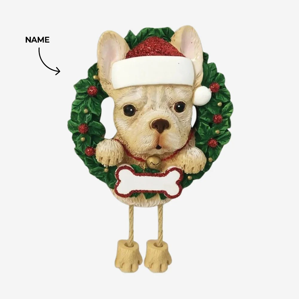 French Bulldog Christmas Ornament
