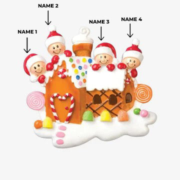 Gingerbread House With 4 Person