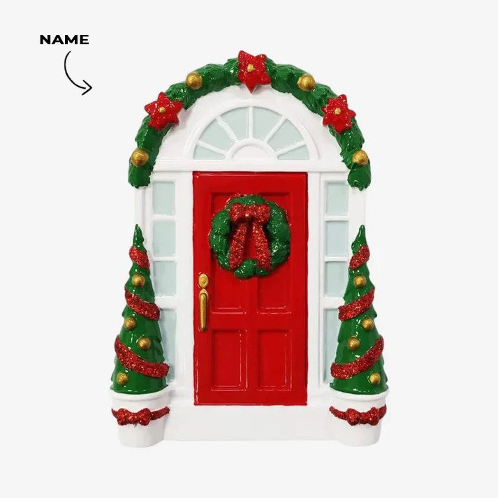 Red Door Christmas Ornaments