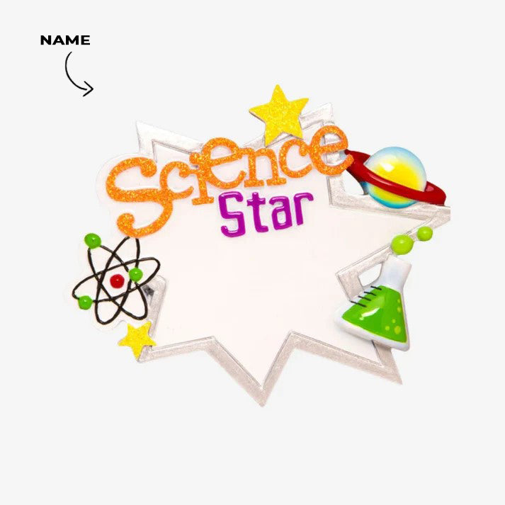 Science Star Christmas Ornament