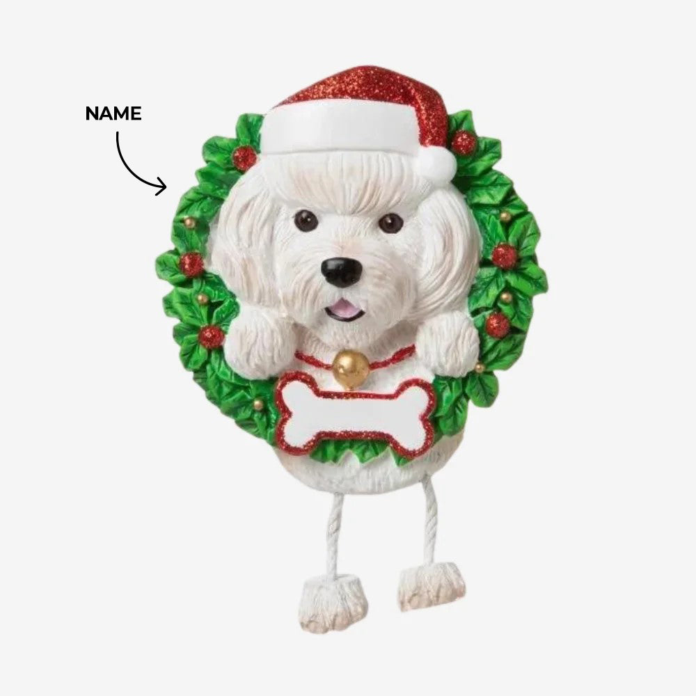 Bichon Frise dog Christmas Ornament