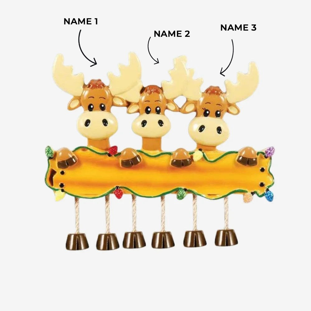 Moose Family Of 3 Ornament