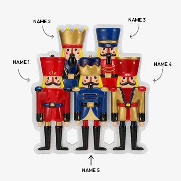 Nutcracker Family of 5 Ornament