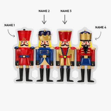 Nutcracker Family of 4 Ornament