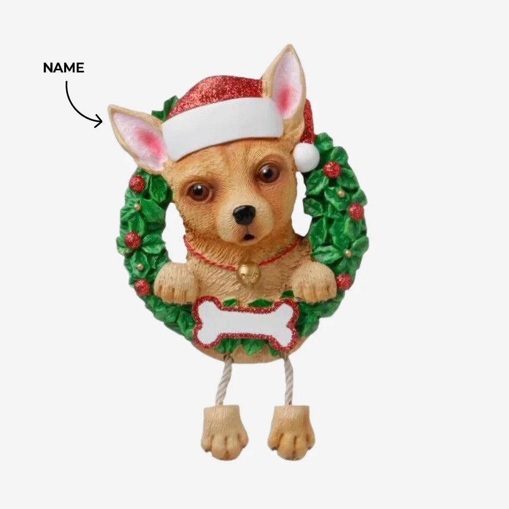 Chihuahua dog Christmas Ornament