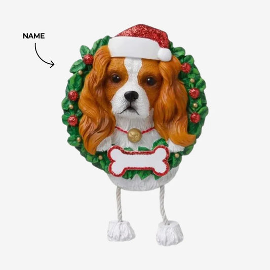 King Charles dog Christmas Ornament