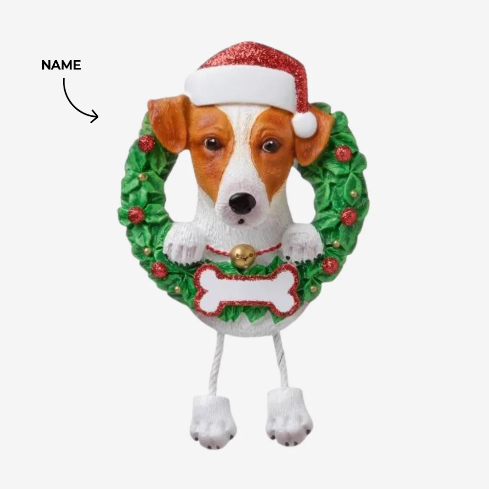 Jack Russell dog Christmas Ornament