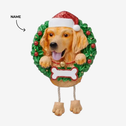 Golden Retriever dog Christmas Ornament