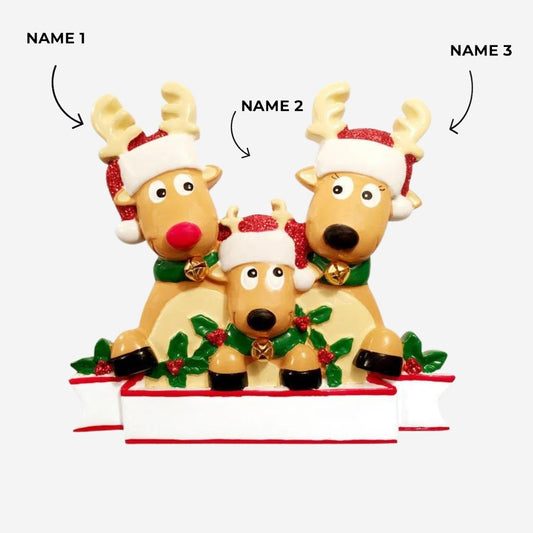 New Reindeer Family of 3