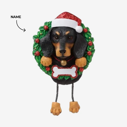 Dachshund Dog Christmas Ornament