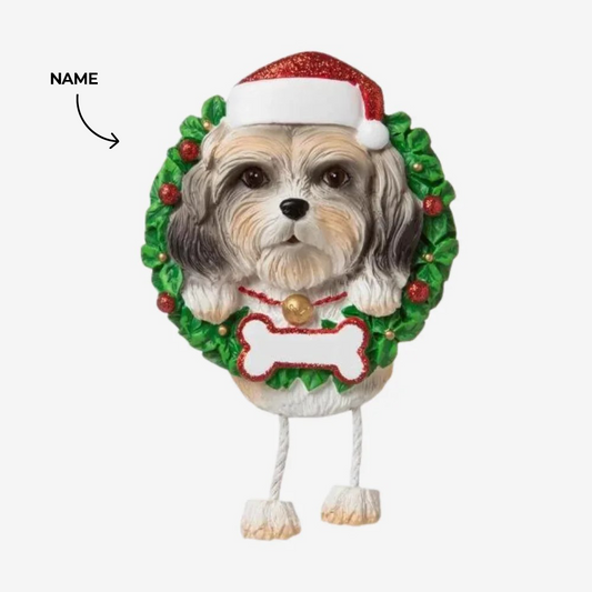 Shih Tzu dog Christmas Ornament