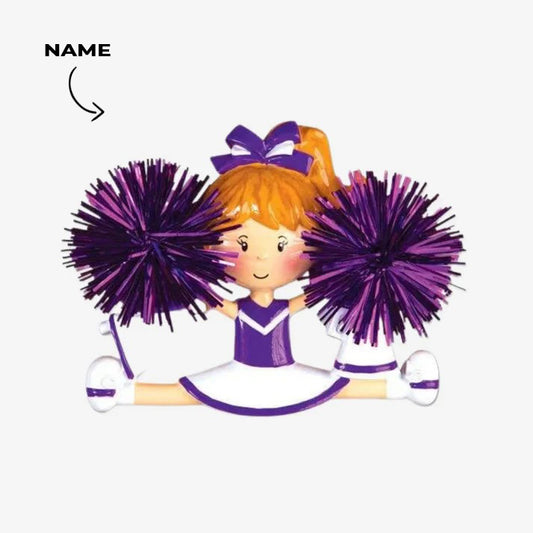 Cheerleader In purple Ornament