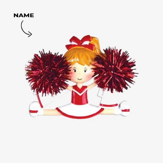 Cheerleader In red Ornament