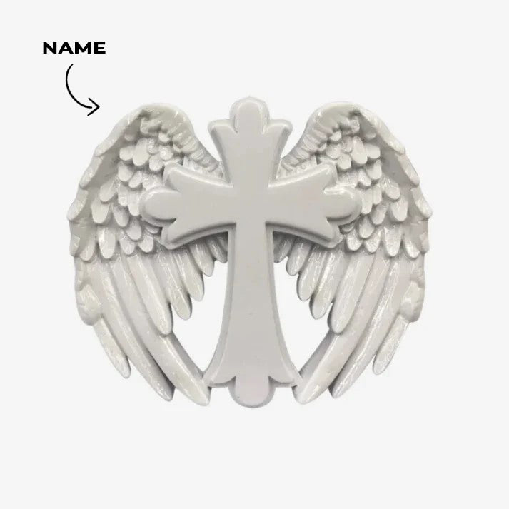 Cross With Wings Ornament