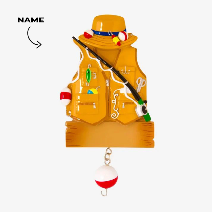 Fishing Personalized Christmas Ornament