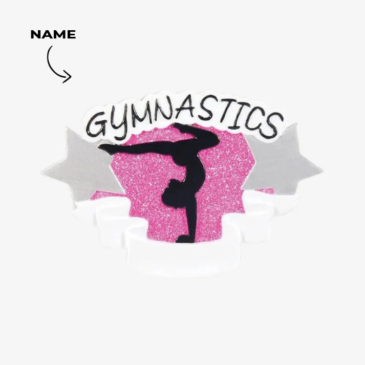 Gymnastics Personalized Christmas Ornament