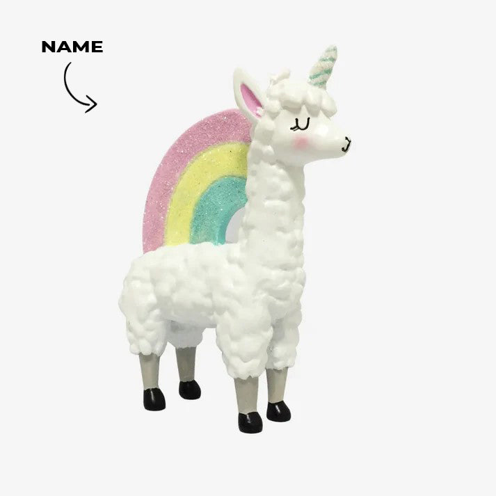 Llamacorn Christmas Ornament