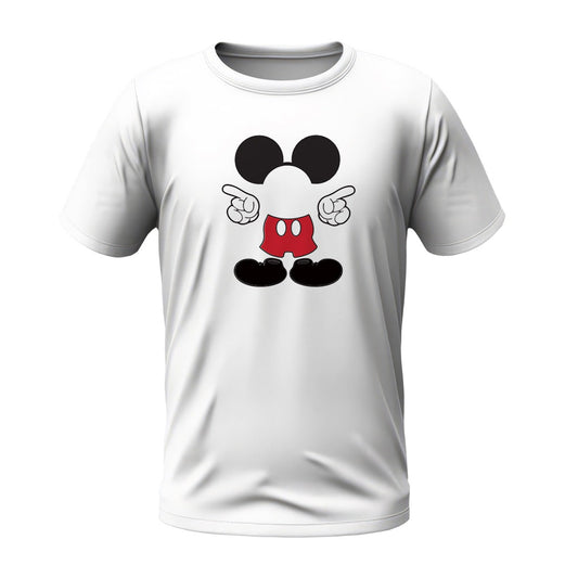 Micky Mouse face cut-out Tee