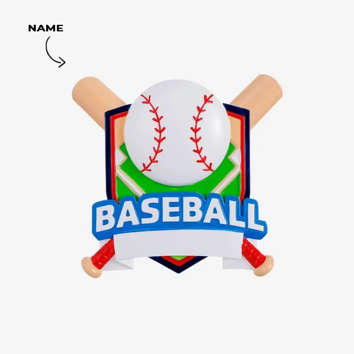 New Baseball Shield Ornaments