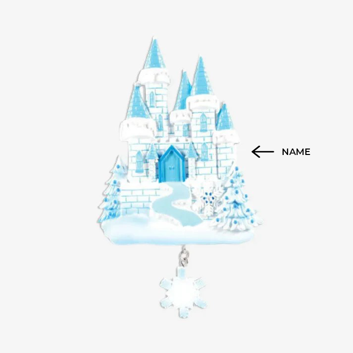 Ice Castle Personalized Christmas Ornament