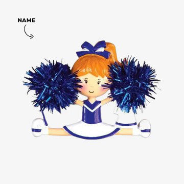 Cheerleader In blue Ornament