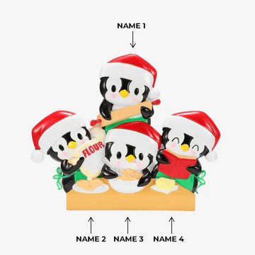 Penguin Baking Family of 4