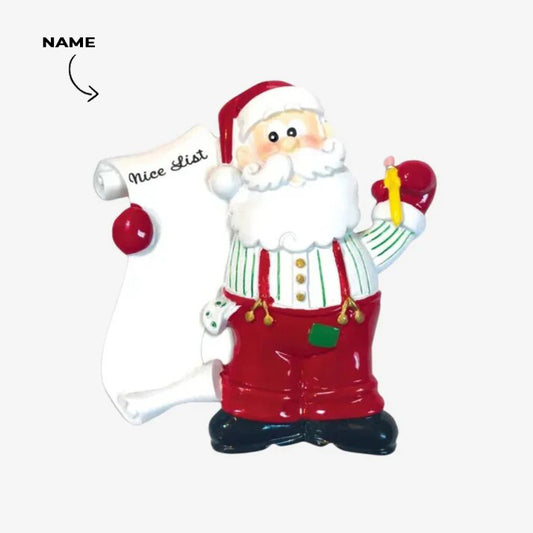 Santa’s List Christmas Ornament